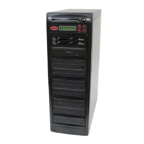 Systor Multi Media Center PLUS - Flash Memory Drive (USB/SD/CF/MS/MMC) to Disc Backup   1 to 7 SATA CD/DVD Duplicator - PMBC-P-07