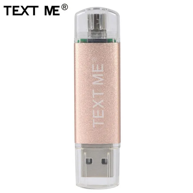 TEXT ME 64GB usb2.0 Pen Drive OTG USB Flash Drives 4GB 8GB 16GB 32GB pendrive USB stick