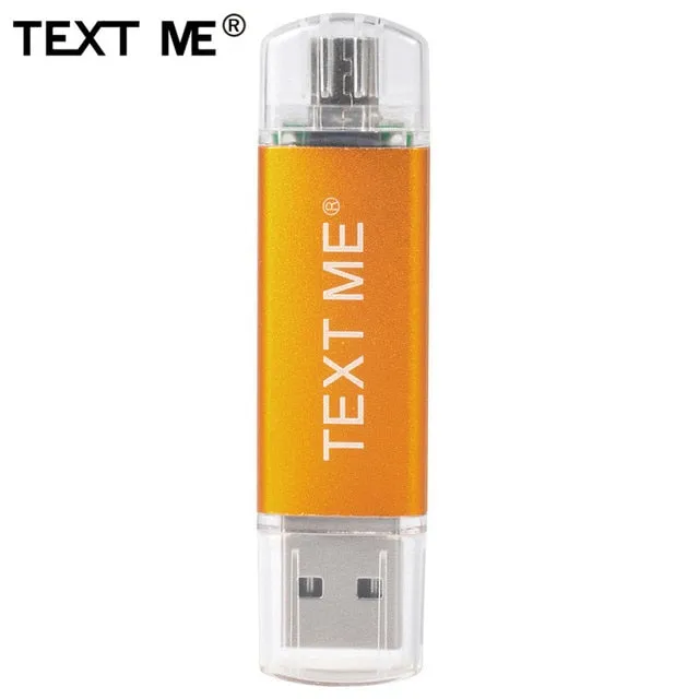 TEXT ME 64GB usb2.0 Pen Drive OTG USB Flash Drives 4GB 8GB 16GB 32GB pendrive USB stick