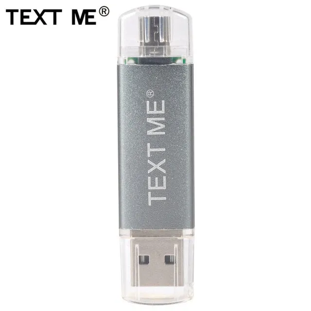 TEXT ME 64GB usb2.0 Pen Drive OTG USB Flash Drives 4GB 8GB 16GB 32GB pendrive USB stick