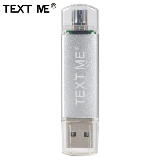 TEXT ME 64GB usb2.0 Pen Drive OTG USB Flash Drives 4GB 8GB 16GB 32GB pendrive USB stick