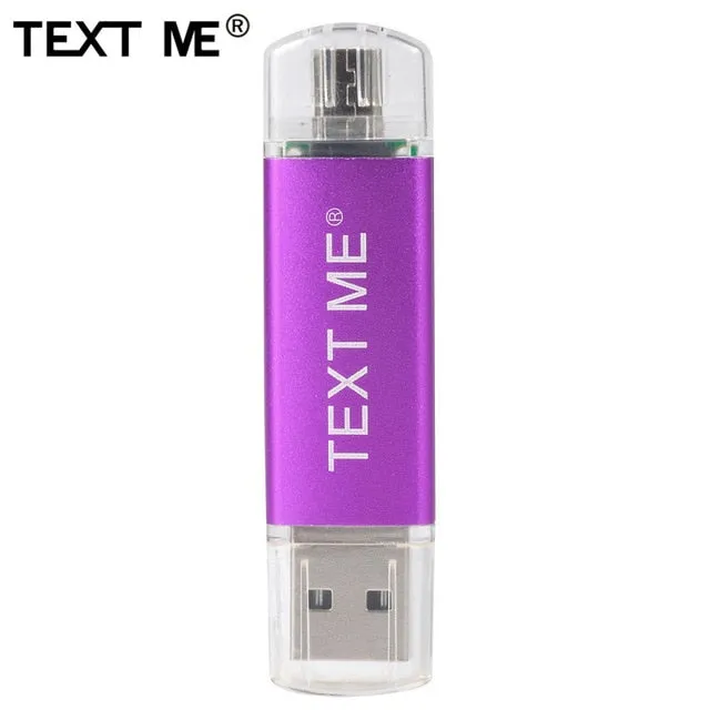 TEXT ME 64GB usb2.0 Pen Drive OTG USB Flash Drives 4GB 8GB 16GB 32GB pendrive USB stick