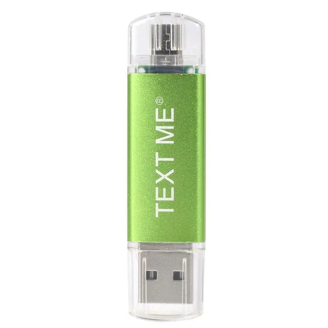 TEXT ME creative OTG usb 2.0 64GB USB flash drive pen drive 4GB 8GB 16GB 32GB memory Stick