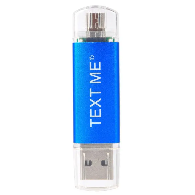 TEXT ME creative OTG usb 2.0 64GB USB flash drive pen drive 4GB 8GB 16GB 32GB memory Stick