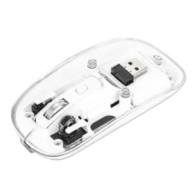 Transparent Rechargeable Wireless USB Mouse