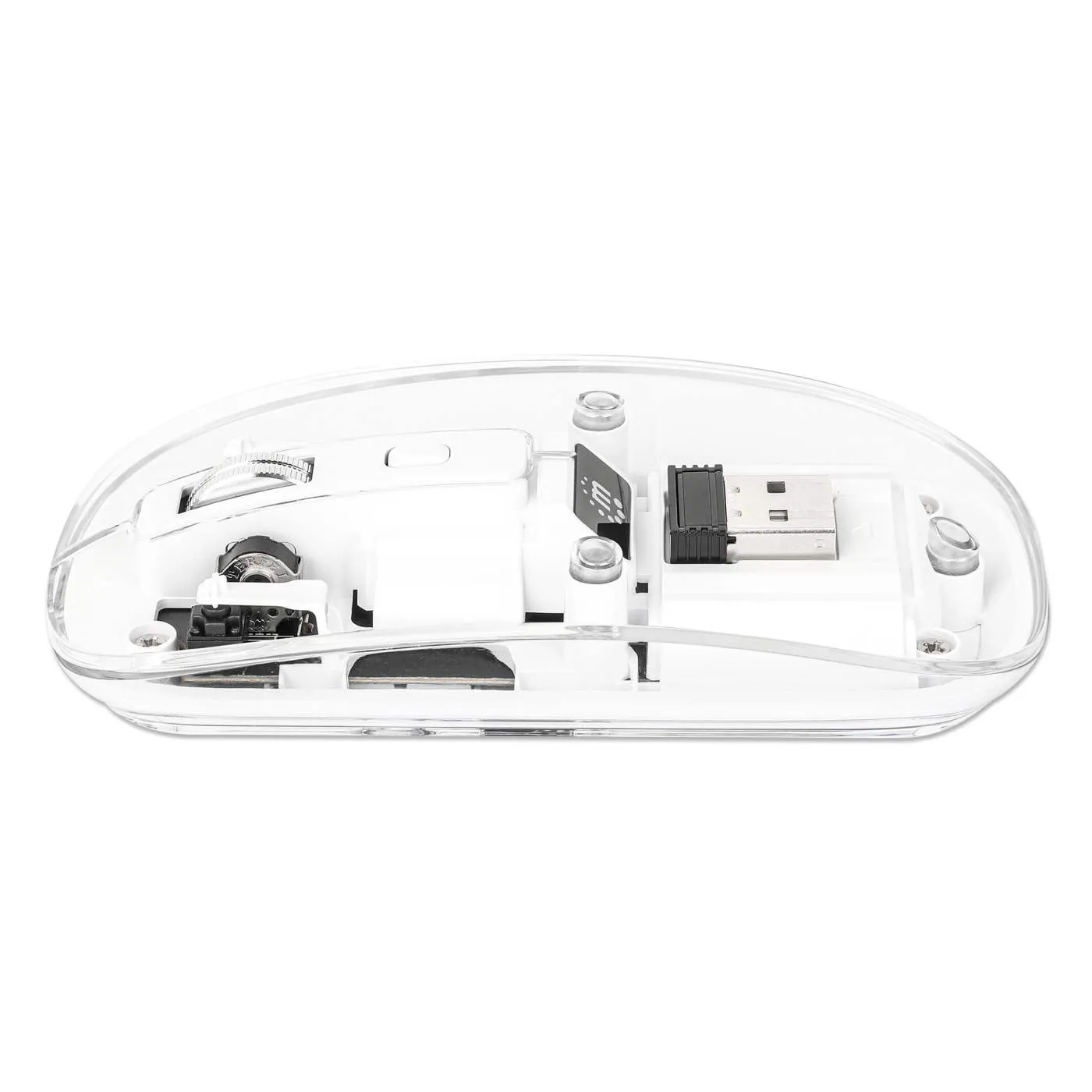 Transparent Rechargeable Wireless USB Mouse