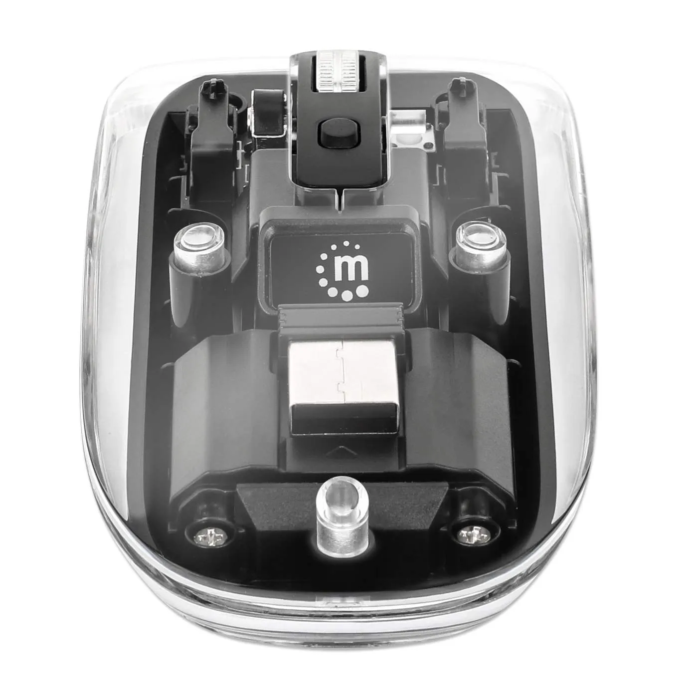 Transparent Rechargeable Wireless USB Mouse