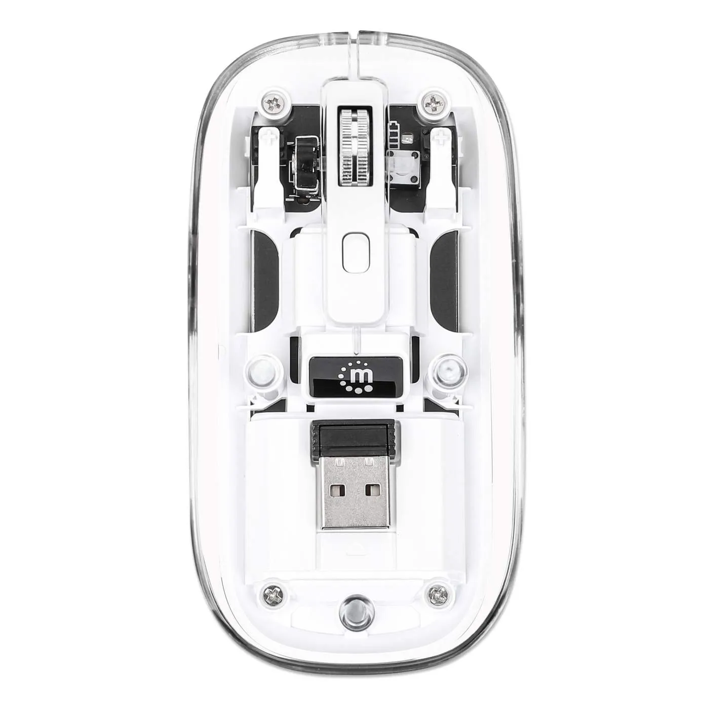 Transparent Rechargeable Wireless USB Mouse