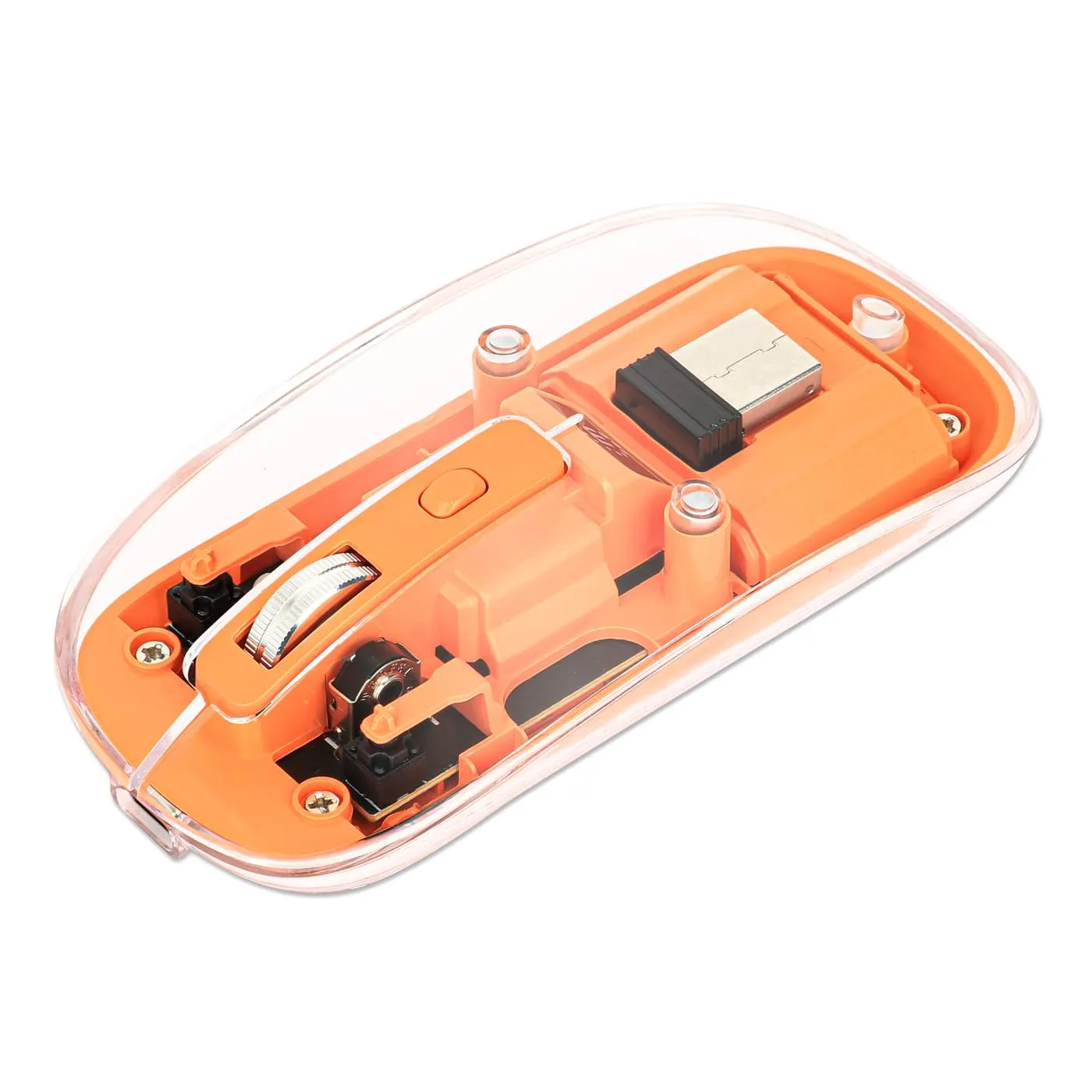 Transparent Rechargeable Wireless USB Mouse