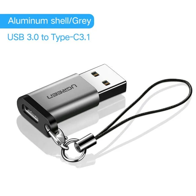 Ugreen USB C Adapter USB 3.0 Male to USB 3.1 Type C Female Type-C Adapter for PC Laptop Samsung Huawei P20 Earphone USB Adapter