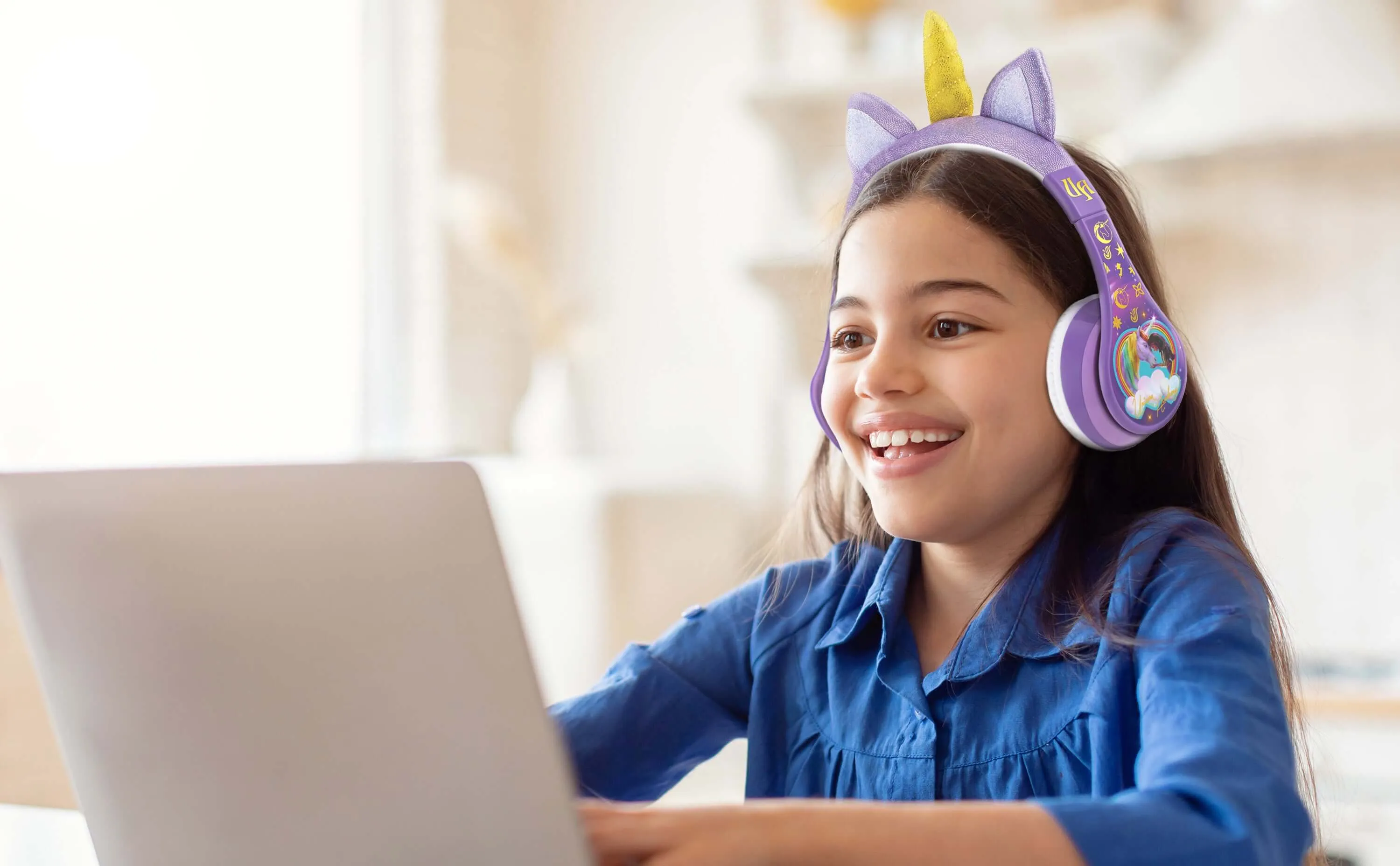 Unicorn Academy Bluetooth Headphones for Kids