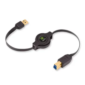 USB Cable Type B | Retractable Type B Cable | USB 3.0 Cord